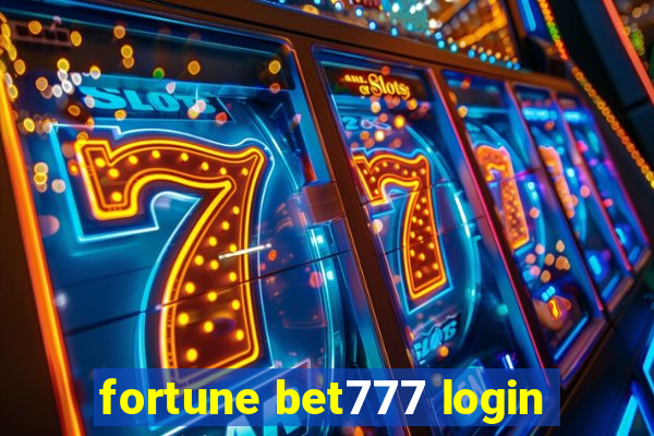 fortune bet777 login